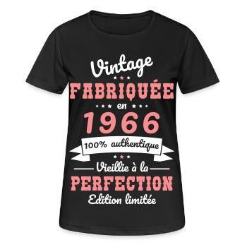 1966 – Vintage – Aged to perfection - Women's Breathable T-Shirt - black - Front - AI Model Female 172 light (172cm)
