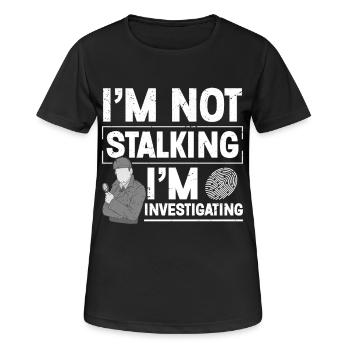 Beobachtungskostüm-Abzeichen-Wachmann Private - Frauen T-Shirt atmungsaktiv - Schwarz - Vorne - AI Model Female 172 light (172cm)