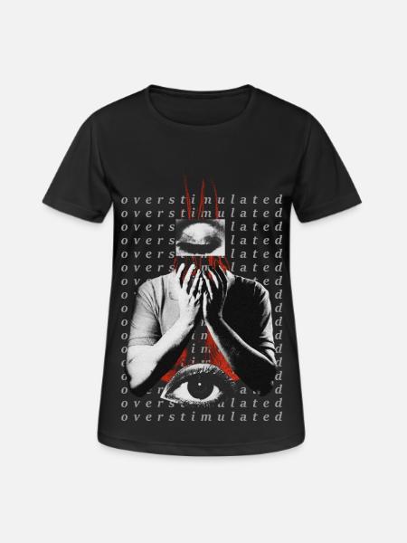 Surstimulé - T-shirt respirant Femme - noir