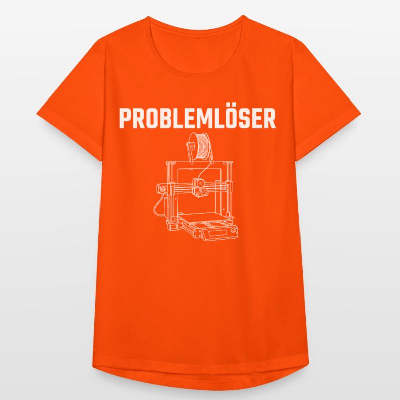 Problem Solver imprimante 3D – Conception de déclaration de créateur T-shirt respirant Femme