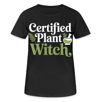 Klinische botanische Fachexpertenbekleidung - Frauen T-Shirt atmungsaktiv - Schwarz - Vorne - AI Model Female 172 light (172cm)