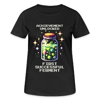 Ferment successful | Fermentation & Storage - Women's Breathable T-Shirt - black - Front - AI Model Female 172 light (172cm)