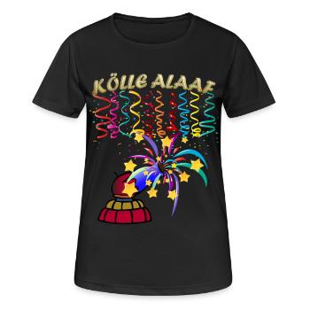 Cologne Alaaf Fireworks - Women's Breathable T-Shirt - black - Front - AI Model Female 172 light (172cm)