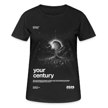 Votre explosion du siècle - T-shirt respirant Femme - noir - Devant - AI Model Female 172 light (172cm)