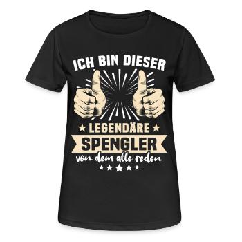 Expressions de Spengler - T-shirt respirant Femme - noir - Devant - AI Model Female 172 light (172cm)