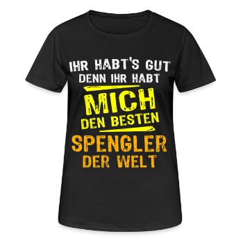 Don Spengler - T-shirt respirant Femme - noir - Devant - AI Model Female 172 light (172cm)