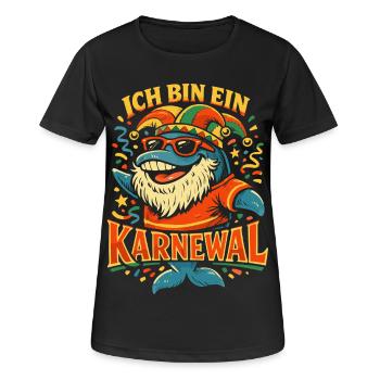 Carnaval de Cologne Cadeau du Carnaval - T-shirt respirant Femme - noir - Devant - AI Model Female 172 light (172cm)