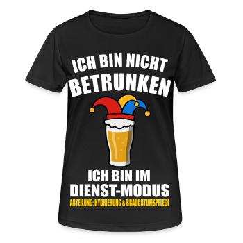 Je ne suis pas ivre - Carnaval - T-shirt respirant Femme - noir - Devant - AI Model Female 172 light (172cm)
