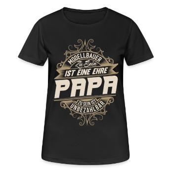 Model Maker Dad - Women's Breathable T-Shirt - black - Front - AI Model Female 172 light (172cm)