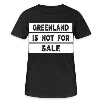 Greenland Is Not For Sale - Women's Breathable T-Shirt - black - Front - AI Model Female 172 light (172cm)