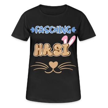 Carnival Bunny Costume Carnival Disguise - Women's Breathable T-Shirt - black - Front - AI Model Female 172 light (172cm)
