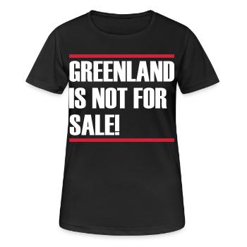 Greenland Is Not For Sale - Women's Breathable T-Shirt - black - Front - AI Model Female 172 light (172cm)