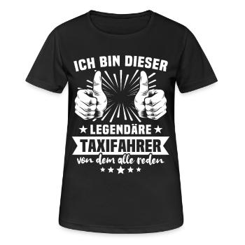 Taxifahrer Legende - Frauen T-Shirt atmungsaktiv - Schwarz - Vorne - AI Model Female 172 light (172cm)