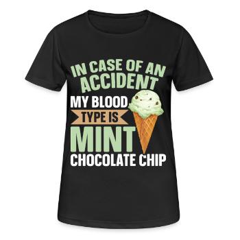 Mint Chocolate Chip Flavour Waffle Cone Mint - Women's Breathable T-Shirt - black - Front - AI Model Female 172 light (172cm)