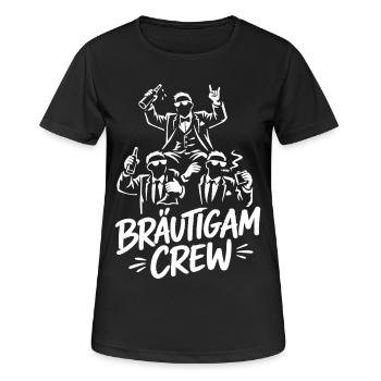 T-shirt de fête de garçon Hommes Grondement de fête de garçon - T-shirt respirant Femme - noir - Devant - AI Model Female 172 light (172cm)