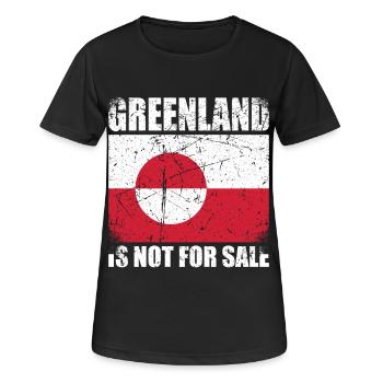 Greenland Is Not For Sale - Women's Breathable T-Shirt - black - Front - AI Model Female 172 light (172cm)