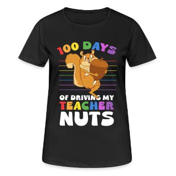 100 Tage treiben Lehrer verrückt - Frauen T-Shirt atmungsaktiv - Schwarz - Vorne - AI Model Female 172 light (172cm)