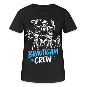 T-shirt de fête de garçon Hommes Grondement de fête de garçon - T-shirt respirant Femme - noir - Devant - AI Model Female 172 light (172cm)