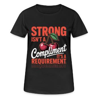 Women's Day Feminism Tired Isn't My Personality - Women's Breathable T-Shirt - black - Front - AI Model Female 172 light (172cm)