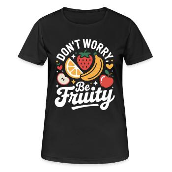 Don't Worry Be Fruity - Women's Breathable T-Shirt - black - Front - AI Model Female 172 light (172cm)