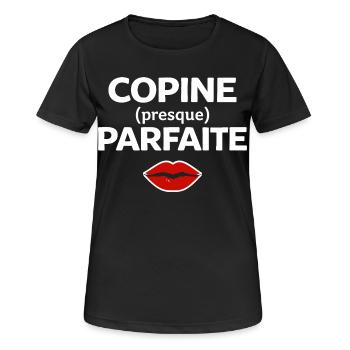 Perfekte Freundin, Humor, Geschenkidee, Frau - Frauen T-Shirt atmungsaktiv - Schwarz - Vorne - AI Model Female 172 light (172cm)