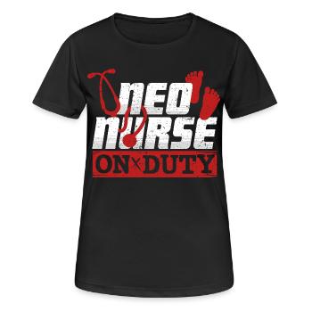 NICU Krankenschwester Neo Nurse On Duty - Women's Breathable T-Shirt - black - Front - AI Model Female 172 light (172cm)