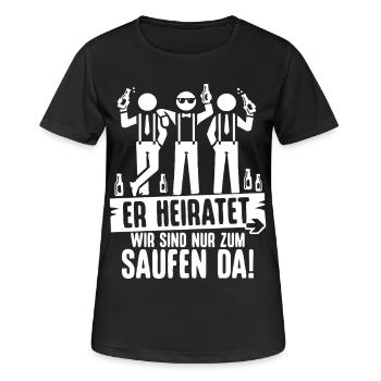 Enterrement de vie de garçon T-shirt Homme Homme Che-shirt de célibataire - T-shirt respirant Femme - noir - Devant - AI Model Female 172 light (172cm)