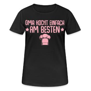 Grandma simply cooks best - Mother's Day - Women's Breathable T-Shirt - black - Front - AI Model Female 172 light (172cm)