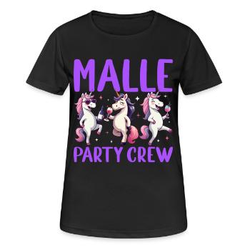 Équipe de fête de malle Fête Licorne Fête de Malle - T-shirt respirant Femme - noir - Devant - AI Model Female 172 light (172cm)