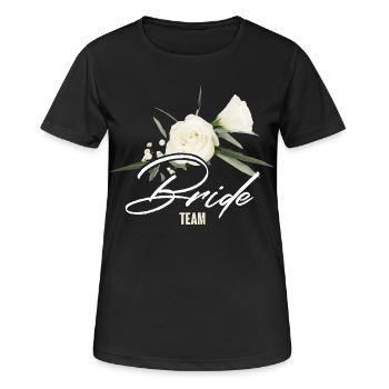 Team Bride - Women's Breathable T-Shirt - black - Front - AI Model Female 172 light (172cm)
