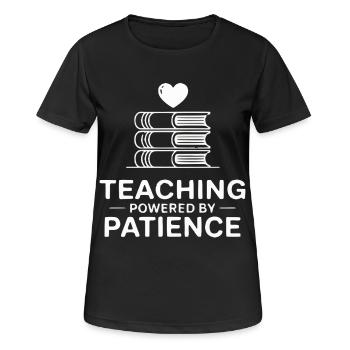 Enseigner par la patience - T-shirt respirant Femme - noir - Devant - AI Model Female 172 light (172cm)
