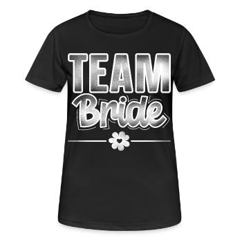 Team Bride - Women's Breathable T-Shirt - black - Front - AI Model Female 172 light (172cm)