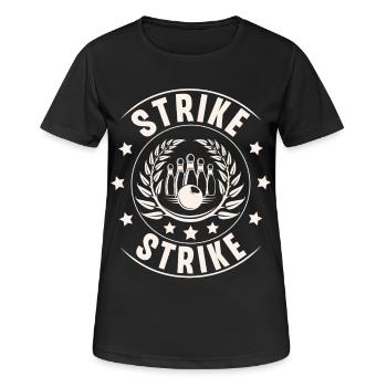 Bowling - T-shirt respirant Femme - noir - Devant - AI Model Female 172 light (172cm)