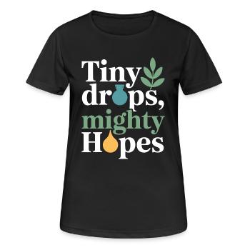 Équipement certifié pour praticien micro-dose clinique - T-shirt respirant Femme - noir - Devant - AI Model Female 172 light (172cm)