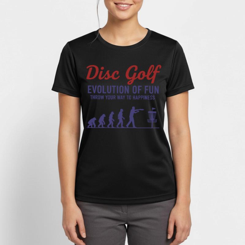 Disc Golf : Évolution du plaisir : lancez-vous T-shirt respirant Femme