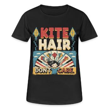 Drachen Drachensteigen - Frauen T-Shirt atmungsaktiv - Schwarz - Vorne - AI Model Female 172 light (172cm)