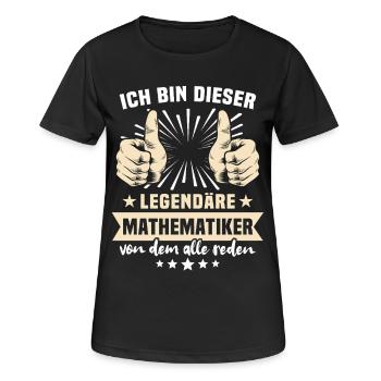 Dictons des mathématiciens - T-shirt respirant Femme - noir - Devant - AI Model Female 172 light (172cm)