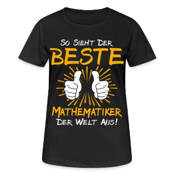 Mathematician Gift Idea - Women's Breathable T-Shirt - black - Front - AI Model Female 172 light (172cm)