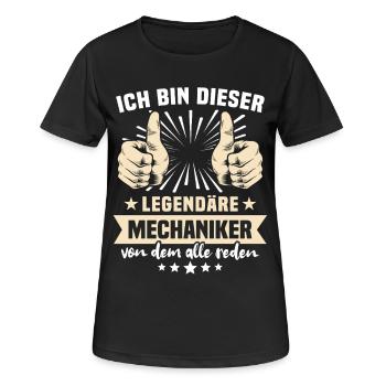Dictons mécaniques - T-shirt respirant Femme - noir - Devant - AI Model Female 172 light (172cm)