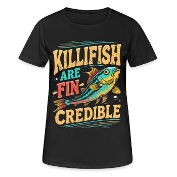 Toothcarp Killfish Toothed carp - Women's Breathable T-Shirt - black - Front - AI Model Female 172 light (172cm)