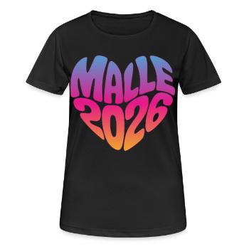 Malle Malle 2026 - T-shirt respirant Femme - noir - Devant - AI Model Female 172 light (172cm)