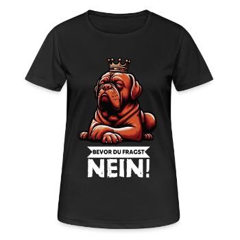 Bevor Du Fragst Bordeaux Dogge Bordeauxs Bordeaux  - Frauen T-Shirt atmungsaktiv - Schwarz - Vorne - AI Model Female 172 light (172cm)
