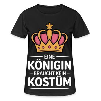 A queen doesn't need a costume - Women's Breathable T-Shirt - black - Front - AI Model Female 172 light (172cm)