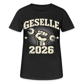 Journeyman 2026 Journeyman's exam passed Gift - Women's Breathable T-Shirt - black - Front - AI Model Female 172 light (172cm)