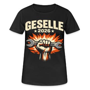 Journeyman 2026 journeyman's examination passed - Women's Breathable T-Shirt - black - Front - AI Model Female 172 light (172cm)