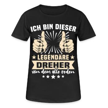 Dreher Sprüche - Frauen T-Shirt atmungsaktiv - Schwarz - Vorne - AI Model Female 172 light (172cm)