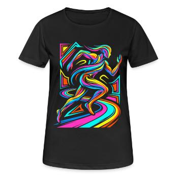 bishop - Women's Breathable T-Shirt - black - Front - AI Model Female 172 light (172cm)