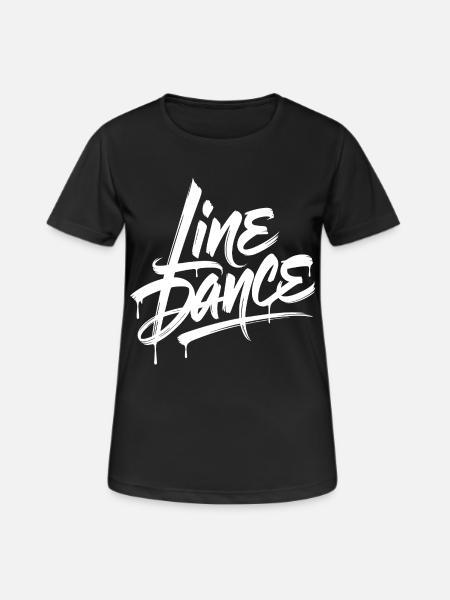 Line Dance – Country Western Tanz - Women's Breathable T-Shirt - black