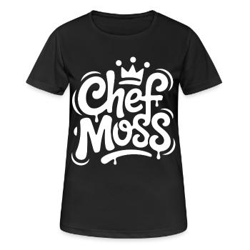 Chef Moss Graffiti Crown - Women's Breathable T-Shirt - black - Front - AI Model Female 172 light (172cm)