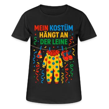 My costume is in the wash Leash No costume - Women's Breathable T-Shirt - black - Front - AI Model Female 172 light (172cm)